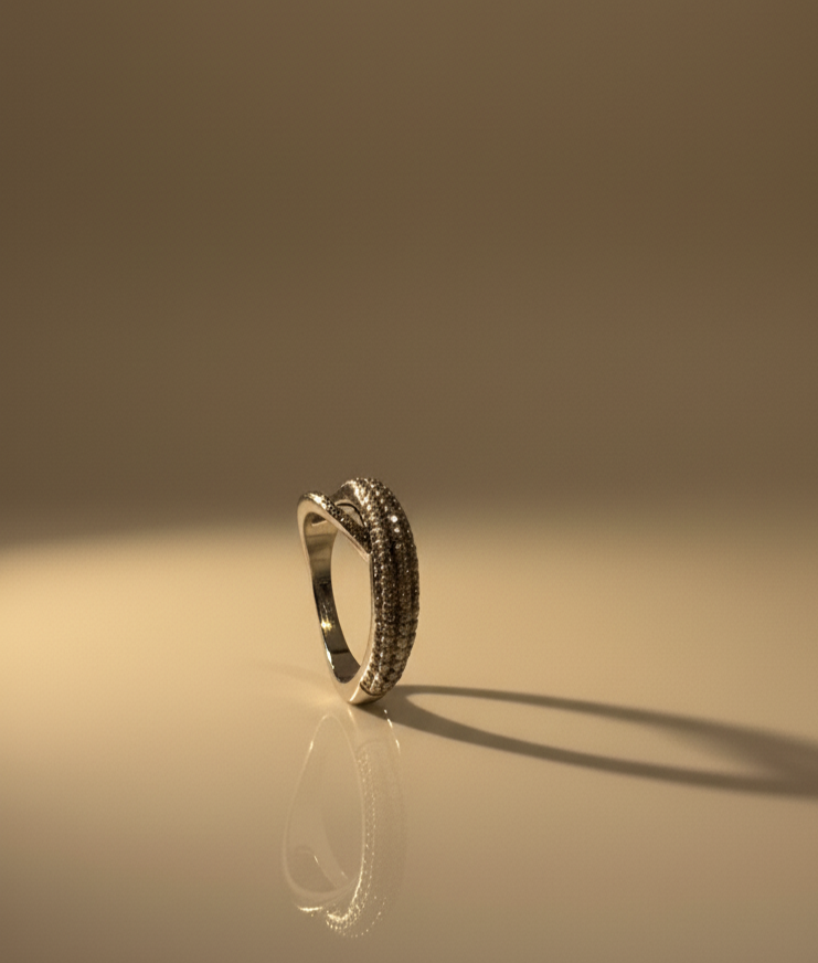 ANILLO BRILLO CRUZADO