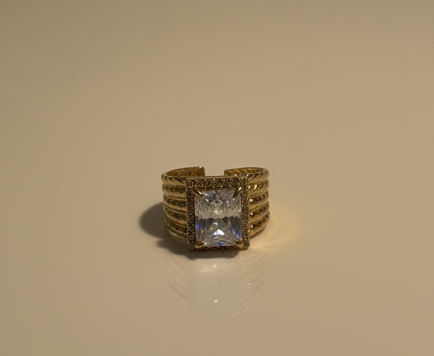 ANILLO EMPERATRIZ CUADRADA