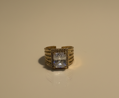 ANILLO EMPERATRIZ CUADRADA