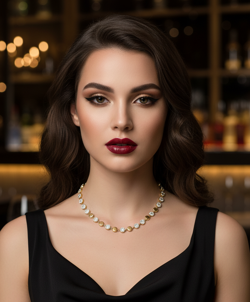 COLGANTE DE GLAMOUR DORADO