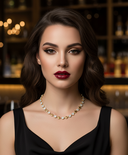 COLGANTE DE GLAMOUR DORADO
