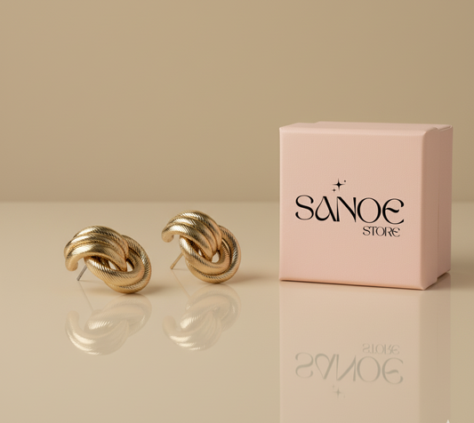 PENDIENTES NUDO DORADO