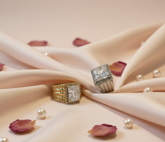 ANILLO EMPERATRIZ CUADRADA