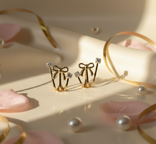 PENDIENTE LAZO BRILLANTE