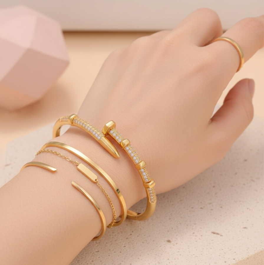 Brazalete Clavo Brillante