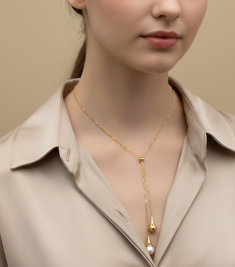 COLLAR DOBLE GOTA DE ROCIO
