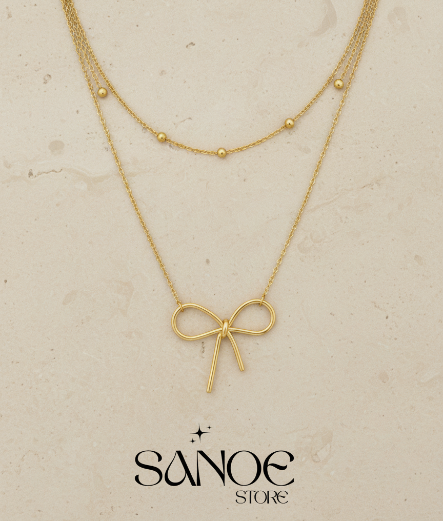 COLLAR LAZO DOBLE CAPA