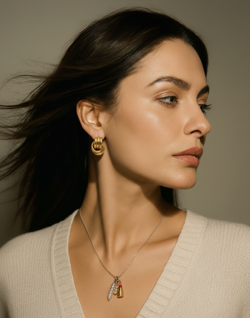 PENDIENTES NUDO DORADO