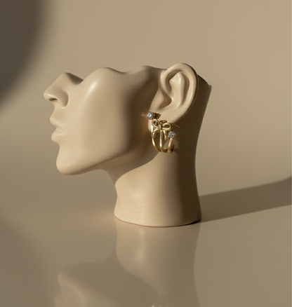 PENDIENTE LAZO BRILLANTE