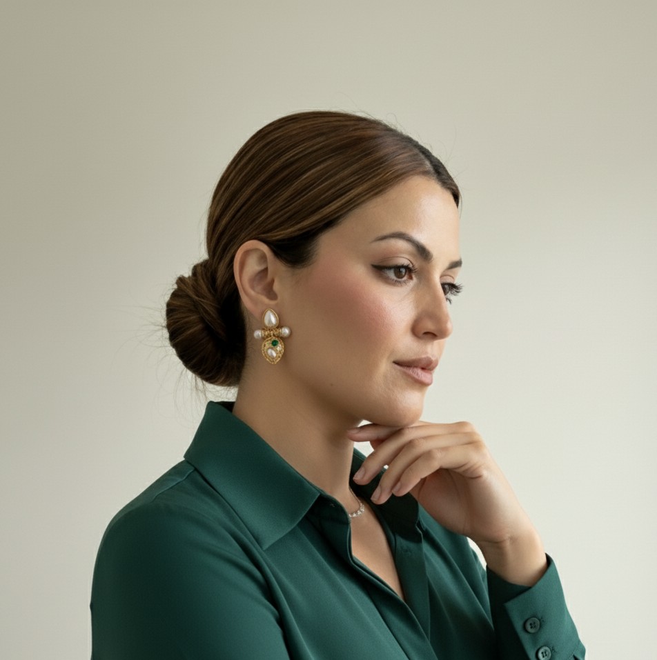 PENDIENTE JOYA BARROCA