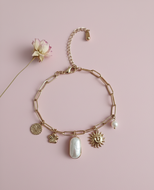 PULSERA ENCANTO BOHEMIO DURADERO