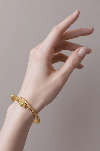 BRAZALETE SERPIENTE DORADA